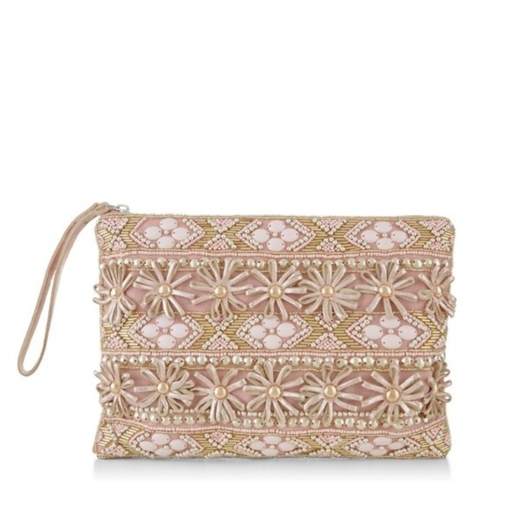 New Look Embellished Rose Gold and Pink Pouch - Picture 5 of 16